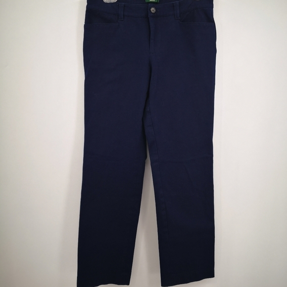 Lauren Ralph Lauren 4 Adelle Navy Blue Stetch Formal Dress Pants Green Tag - Picture 2 of 8